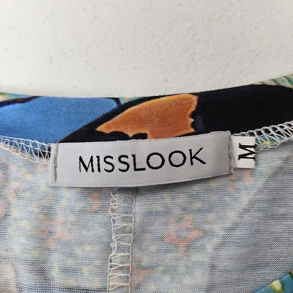 Misslook Cat Novelty Top Womens M Colorful Vibrant Artsy - Picture 3 of 9